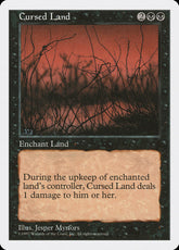 Terreno Amaldiçoado / Cursed Land - Magic: The Gathering - MoxLand